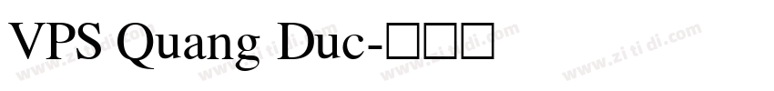 VPS Quang Duc字体转换